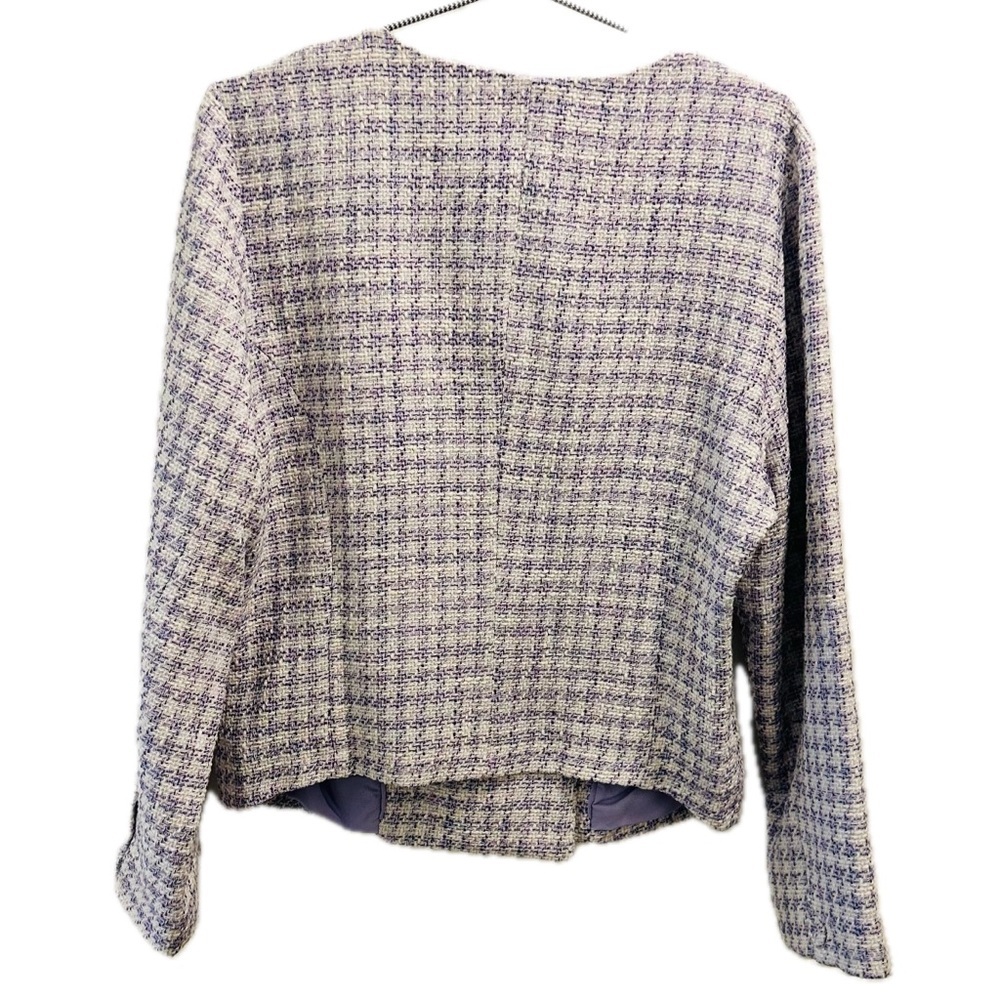 NWT Favorite Daughter Dasha Top 14 tweed lilac lavender purple - Picture 4 of 14